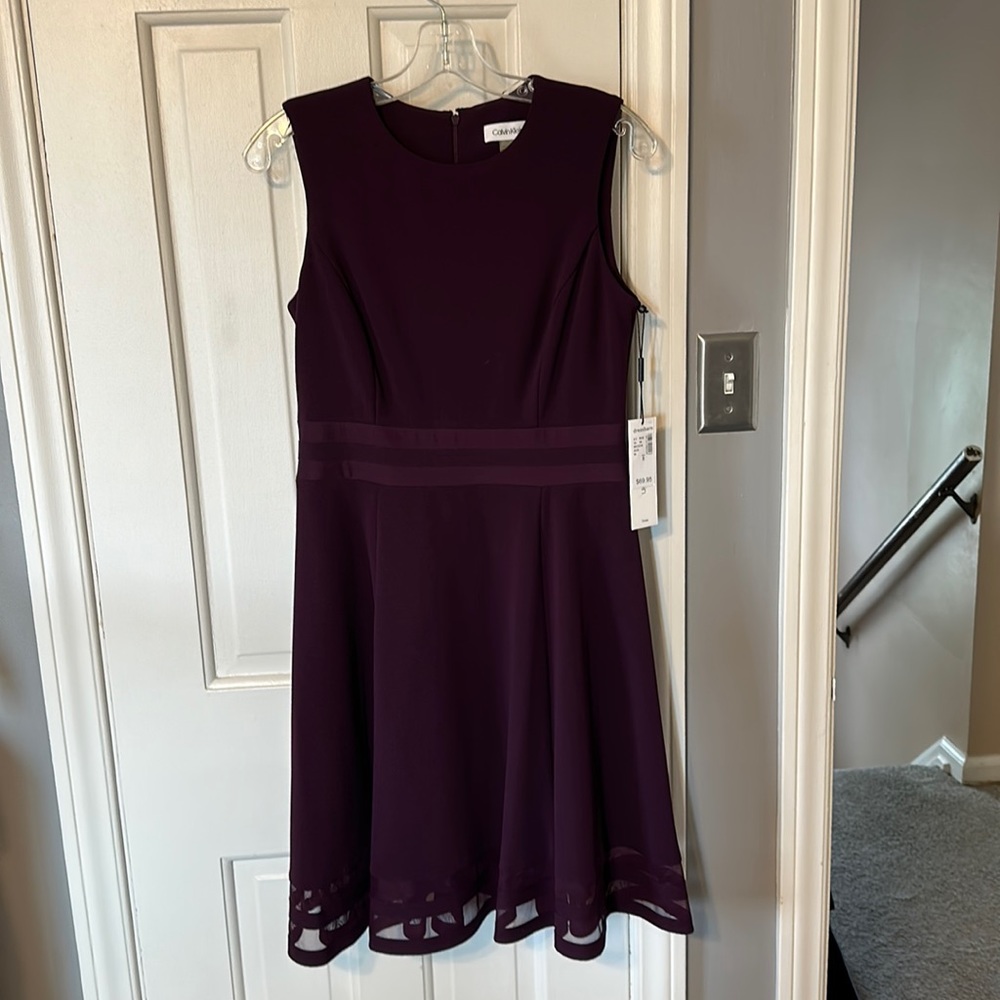 Calvin Klein Plum Summer Dress New with Tags